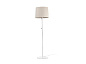 64312-41 SAMBA WHITE FLOOR LAMP BEIGE RIBBONED LAMPSHADE ø4 торшер Faro barcelona — фото 1