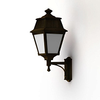Avenue 2 N° 7; Opal PMMA Built-in LED 2700°K warm white 13W; Gold patina