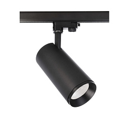 707184 Deko light Lucea трёхфазный трековый светильник чёрного цвета цилиндрической формы