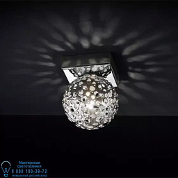 6884/P1 MM lampadari Forme потолочный светильник с хрустальным плафоном в форме шара на металлической пластине