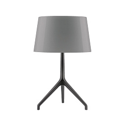FN191001C_24 Foscarini Lumiere настольная лампа с диммером и плафоном дымчато-серого цвета