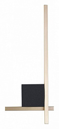 A2127AP-8BK Arte Lamp Decade настенное бра с прямоугольным корпусом и золотым элементом