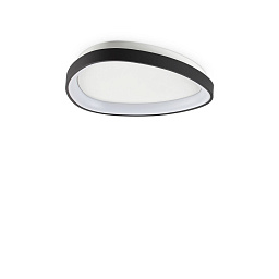 328027 Ideal lux Gemini потолочный светильник чёрного цвета с изогнутым корпусом