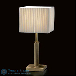 5021/1LA Cremasco Imperial настольная лампа с гофрированным тканевым абажуром и металлическим корпусом