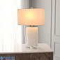 Alabaster Rectangular Table Lamp-Brass Global Views настольная лампа