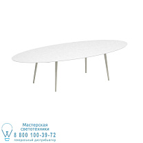 STYLETTO СТАНДАРТНЫЙ ОБЕДЕННЫЙ СТОЛ 320X140CM ГРИБНЫЕ НОЖКИ КЕРАМИЧЕСКАЯ СТОЛЕШНЯ БЕЛЫЙ Royal Botania