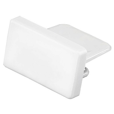 заглушка белая для однофазного трекового профиля