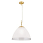 HL 6-1437/1 gold-matt/461 klar-matt Opaldesign Orion подвесной матовый полусферический светильник — фото 3
