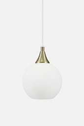 641608 Globen Lighting Bowl подвесной светильник с шарообразным белым плафоном