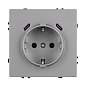 061817 Arlight Механизм розетки с USB зарядкой SCT-NOBE-MUCC-SFPL-IS (230 В, 16A) — фото 2