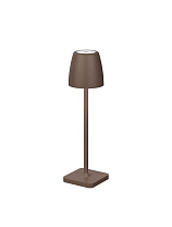 Corten Die-Casting Aluminium & Acrylic LED 2 Watt 132Lm 3000K IP54 Beam Angle 62O DC 5 Volt Switch On/Off USB Wire D: 8 H: 30 cm