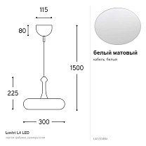 Lustri L4, Ø30 см, LED 10 Вт
