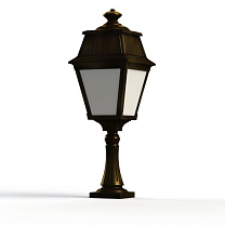 Avenue 2 N° 6; Opal PMMA Built-in LED 2700°K warm white 13W; Gold patina