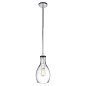 Everly 13.75" 1 Light Hour Glass Pendant Clear Glass Chrome подвесной светильник 42456CHCLR Kichler — фото 1