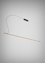 F44A05 Bronze - 3000K Fabbian Freeline подвесной светильник бронзового цвета с направленным световым модулем