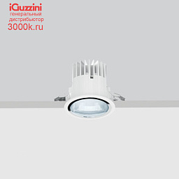 N123 Reflex iGuzzini wall-washer luminaire - Ø 96 mm - neutral white - frame