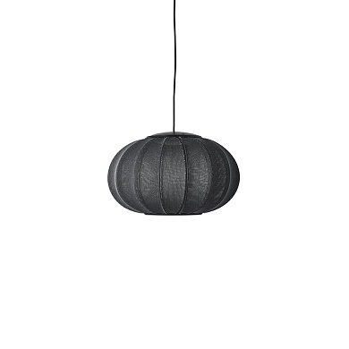 KWO45 BL LED Knit-Wit Made By Hand Подвесной светильник с овальным абажуром чёрного цвета с LED