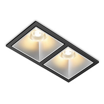 Потолочные светодиодные светильники Led technology NEW KUB IN 22.30 W 2FW NO DIM серебристый + черный