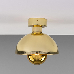 MLCF123 Mullan Lighting Maua одноламповый потолочный накладной светильник с латунным купольным плафоном компактной формы