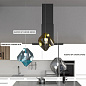 Светильник подвесной Crystal Lux NUESTRO SP1 CHROME/SMOKE — фото 3