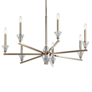 Calyssa 7 Light Chandelier Polished Nickel люстра 52002PN Kichler