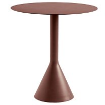 Palissade Cone Table Ø70 см, сталь, порошковая окраска, железно-красный (Iron red) / основание бетон