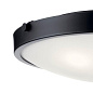 Lytham 20.5" 3 Light Flush Mount Black потолочный светильник 42276BK Kichler — фото 4
