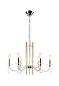 Люстра Crystal Lux AURELIO SP6 GOLD+CHROME/TRANSPARENT — фото 1
