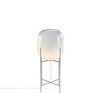 Oda In Between, стекло moonlight white (молочно-белое с прозрачным верхом), основание из оцинкованной стали