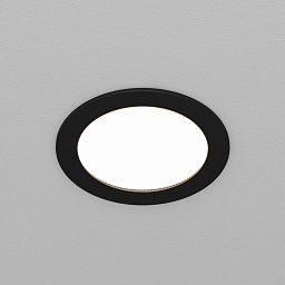 Встраиваемый светильник Maytoni Orb 12W Черный DL130-GX53-B
