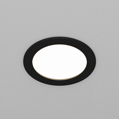 Встраиваемый светильник Maytoni Orb 12W Черный DL130-GX53-B