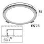 20729 9301 Delta Light SUPER-OH ! 70 SBL TRIMLESS DIM1 Встраиваемый точечный светильник — фото 1