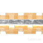 Kolarz Rettangolo 6040.80150/A люстра сусальное серебро янтарь длина 155cm мин. высота 29cm макс. высота 262cm 1 лампа led — фото 2