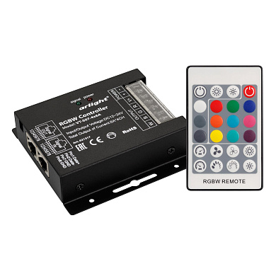 021317 Arlight Контроллер VT-S07-4x6A (12-24V, ПДУ 24 кн, RF)