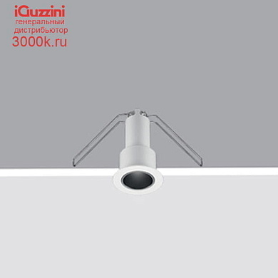 P310 Laser iGuzzini Fixed round mini-recessed luminaire - LED - medium - White/Black