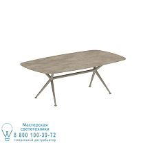 СТОЛ EXES 220X120CM С АЛЮМИНИЕВЫМИ НОЖКАМИ SAND - СТОЛЕШНИЦА СТОЛА CERAMIC TERRA SABBIA Royal Botania