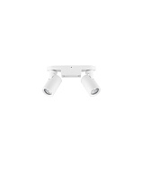 Sandy White Aluminium LED GU10 2x10Watt 100-240Volt IP20 Bulb Excluded L:22 W:7 H:12 cm