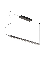 Light Glide F57 1 barra Black Fabbian Light Glide Подвесной светильник
