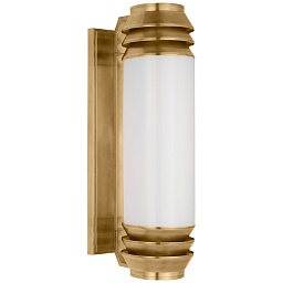 RL2685NB-WG Visual Comfort Chadwell настенное бра с вытянутым стеклянным цилиндром и латунным креплением