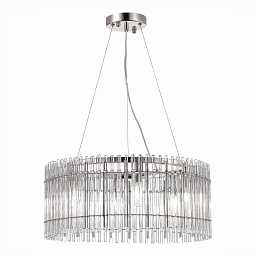 SL1656.113.06 ST-Luce Epika подвесной светильник с никелевым каркасом и трубчатыми элементами