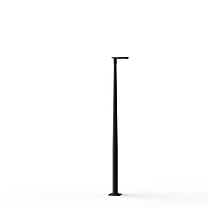 Hector N° 2; Toughened clear glass Built-in LED 3000°K warm white SYM 26W; Black grey