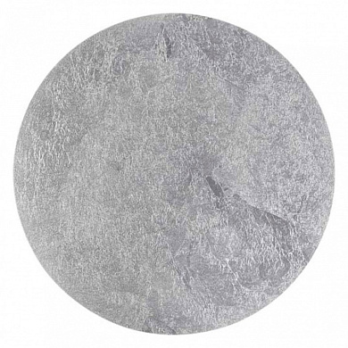 потолочный светильник с дисковым плафоном серебристого цвета