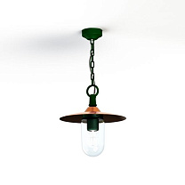 Montana N° 1; Clear glass E27 105W - Lacquered copper dome; British green