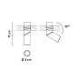 662411/10 Vibia Bind solo Прожектор Ø 3 см x 11 см Средний - 6624 встраиваемый точечный светильник — фото 1