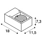 1004747 SLV ESKINA FRAME WL anthr. CCT 3000/4000K настенный кубический светильник — фото 7
