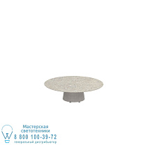 СТОЛ CONIX КРУГЛЫЙ Ø 120 СМ НИЗКИЕ НОЖКИ ДЛЯ ГОСТИНОЙ БЕТОН ЦЕМЕНТ СЕРЫЙ - СТОЛЕШНИЦА КЕРАМИЧЕСКАЯ CEPPO DOLOMITICA Royal Botania