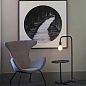 01046 Faro GUEST Black floor lamp торшер