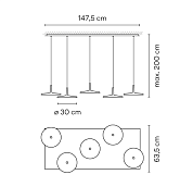 Skan,Pendant Black 2700K,1-10V PUSH