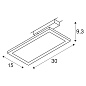 1004934 SLV PANEL TRACK 1Phase, square, 150x300 mm трековый светильник — фото 7