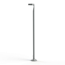 Square N° 4; Satin-finish polycarbonate Built-in LED 4000°K neutral white 35W; Silk grey